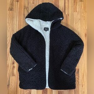 Black & White Sherpa Teddy Coat